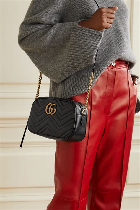 gucci marmont matelasse shoulder bag small review|Gucci Marmont camera bag insert.